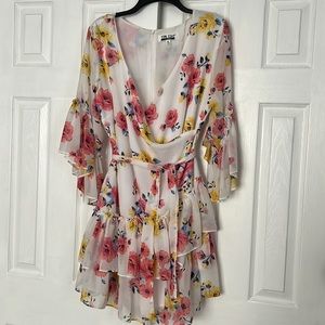 Mimi floral white dress
